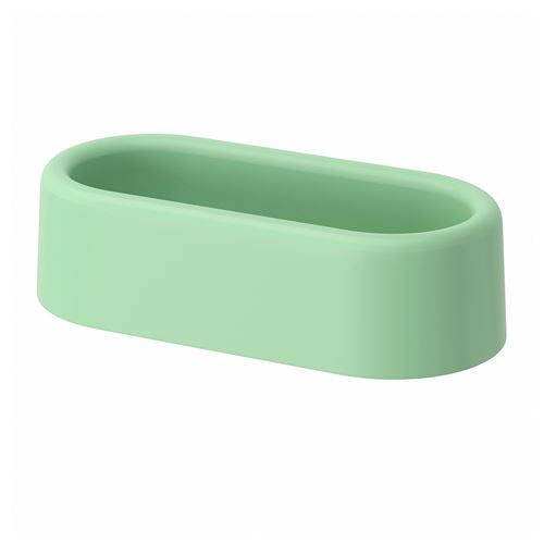 IKEA - HUMLESJÖN, basket with suction cup, light green, 26x13x7 cm