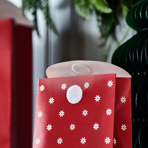 IKEA - VINTERFINT, gift wrap, red