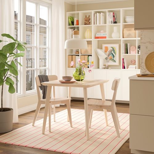 IKEA - LISABO, mutfak masası, dişbudak kaplama, 2 kişilik