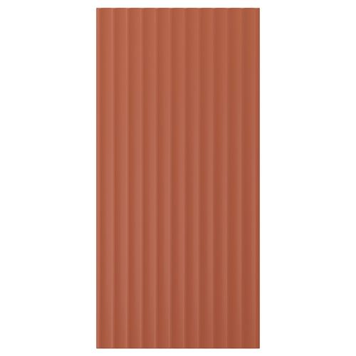 IKEA - TERRSJÖ, cover panel, red-brown wave pattern, 39x81 cm