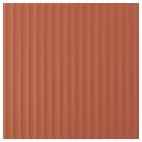 IKEA - TERRSJÖ, door, red-brown wave pattern, 60x60 cm