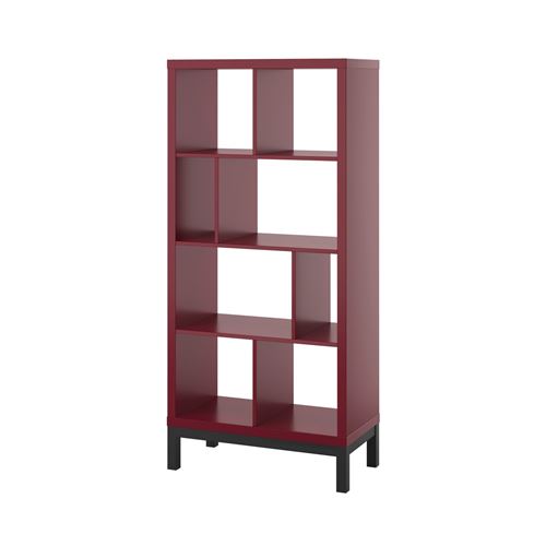 IKEA - KALLAX, open shelving unit, brown-red, 77x39x164 cm