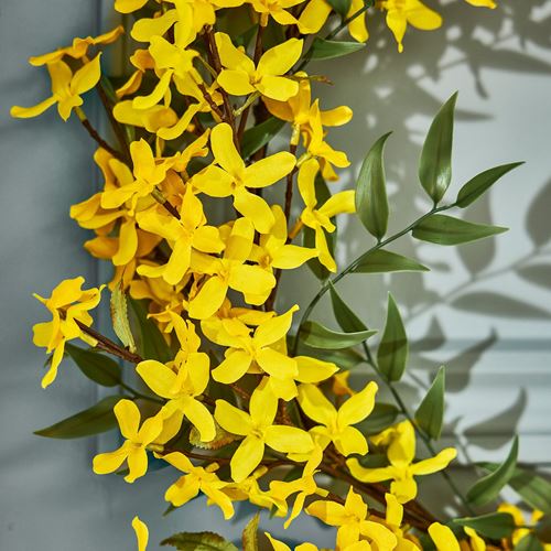 IKEA - SMYCKA, yapay çelenk, sarı, 50 cm