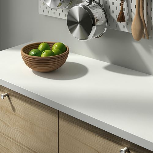 IKEA - MÖCKLERYD, worktop, white-laminate, 123x2,2 cm