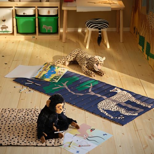 IKEA - SANDLÖPARE, kapitone mat, koyu mavi, 60x140 cm