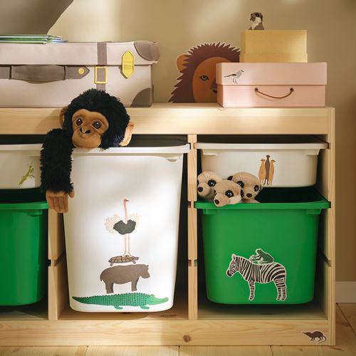 IKEA - SANDLÖPARE, etiket, çok renkli