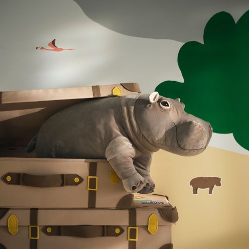 IKEA - SANDLÖPARE, yumuşak oyuncak, gri, 56 cm