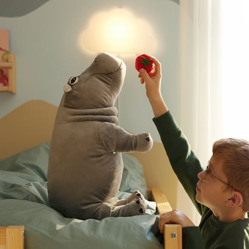 IKEA - SANDLÖPARE, yumuşak oyuncak, gri, 56 cm