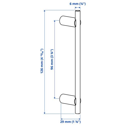 IKEA - STJARNHOV, handle, chrome-plated, 126 mm
