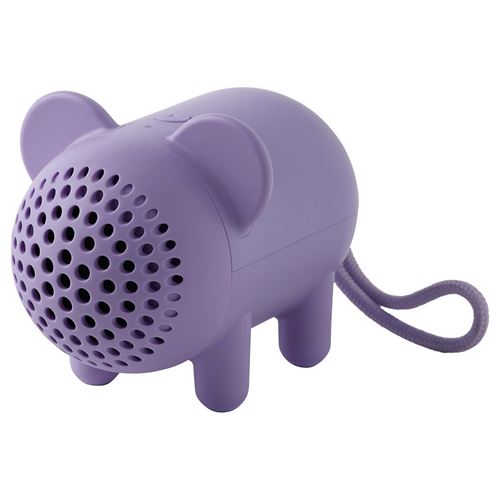 IKEA - GREJSIMOJS, portable bluetooth speaker, purple, 13x9 cm