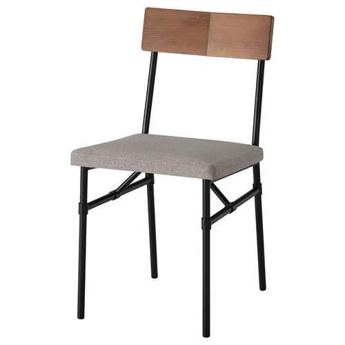 IKEA - GRÖTAN, upholstered chair, Tibbleby dark beige