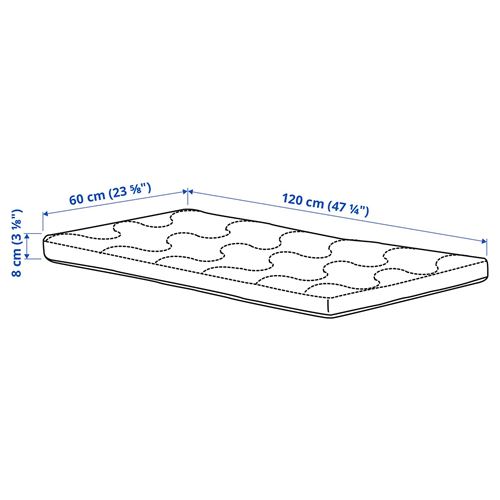 IKEA - KRUMMELUR, mattress for cot, 60x120 cm