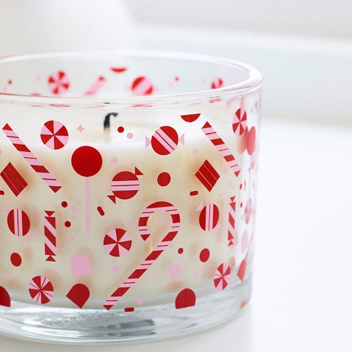 IKEA - VINTERFINT, scented candle in cup, white, 50 hr