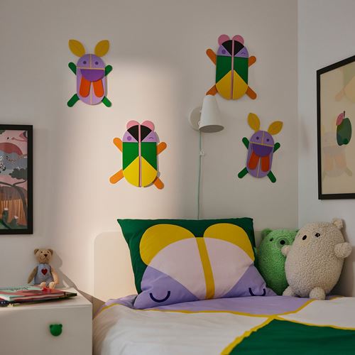 IKEA - GREJSIMOJS, duvar dekorasyonu, çok renkli