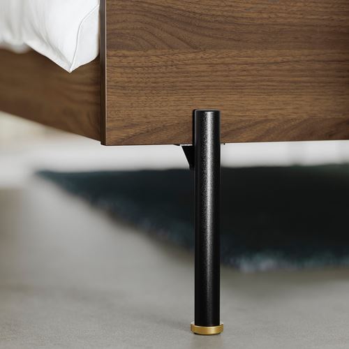 IKEA - RADMANSÖ, double bed, brown walnut effect, 140x200 cm