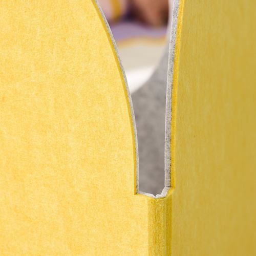 IKEA - GREJSIMOJS, room divider, yellow-grey, 190x120 cm