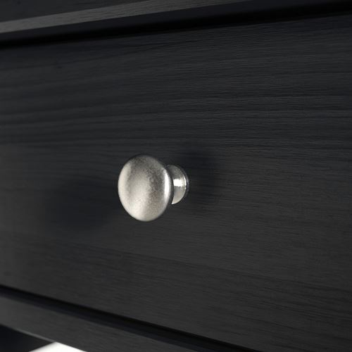 IKEA - BLASTASEN, bedside table, black, 50x37x76 cm