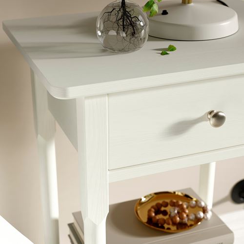 IKEA - BLASTASEN, bedside table, white, 50x37x76 cm