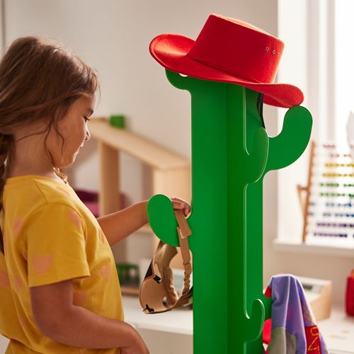 IKEA - GREJSIMOJS, çocuk giysi askısı, siyah-yeşil, 125 cm