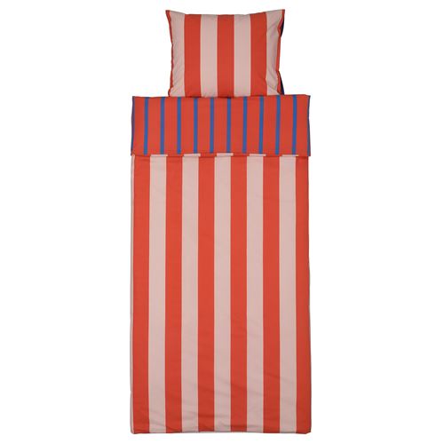 IKEA - BARNDRÖM, çocuk nevresim takımı, pembe-kırmızı, 150x200/50x60 cm