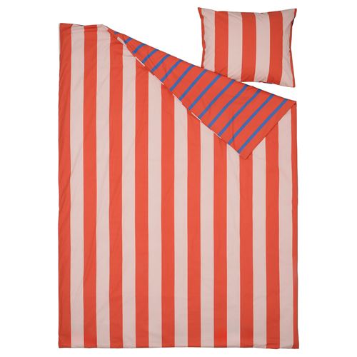 IKEA - BARNDRÖM, çocuk nevresim takımı, pembe-kırmızı, 150x200/50x60 cm