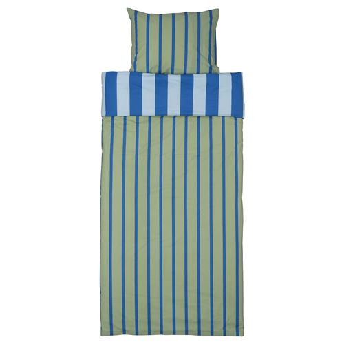 IKEA - BARNDRÖM, kids' bedding set, blue/green, 150x200/50x60 cm