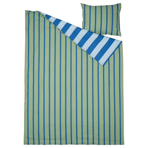 IKEA - BARNDRÖM, kids' bedding set, blue/green, 150x200/50x60 cm