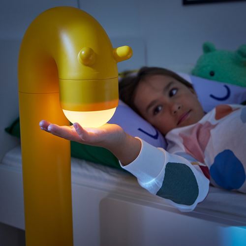 IKEA - GREJSIMOJS, LED'li dekoratif aydınlatma, sarı, 75x38 cm