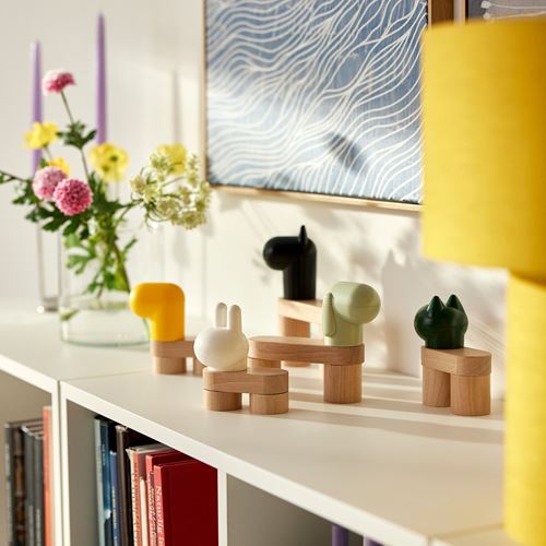 IKEA - GREJSIMOJS, oyuncak yapı blokları, çok renkli