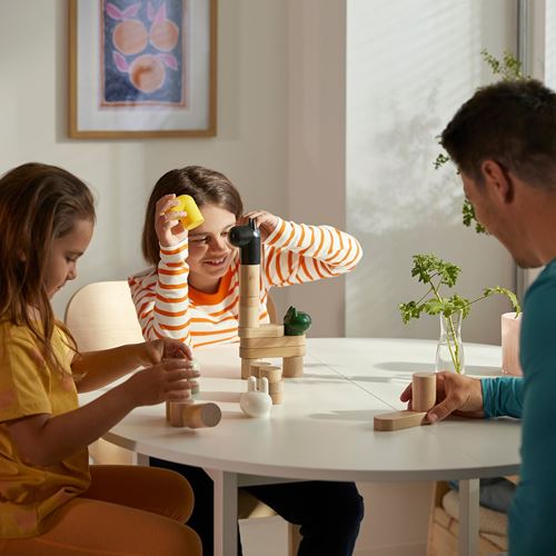 IKEA - GREJSIMOJS, oyuncak yapı blokları, çok renkli