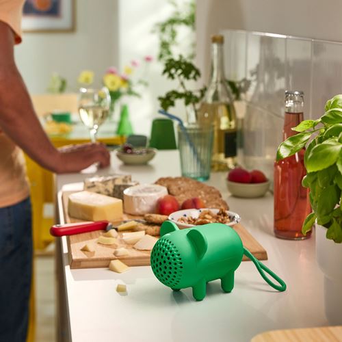 IKEA - GREJSIMOJS, taşınabilir bluetooth hoparlör, yeşil, 13x9 cm