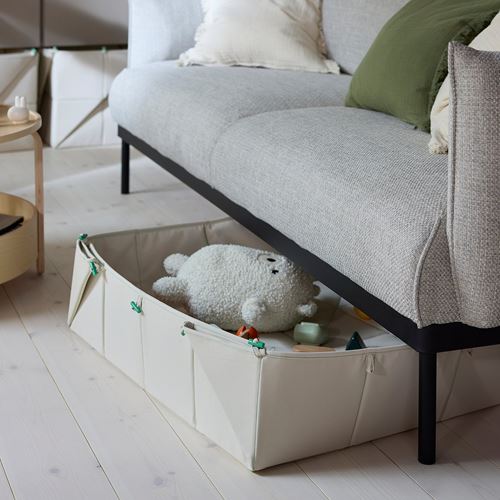 IKEA - GREJSIMOJS, oyun matı-saklama kutusu, bej, 120x120 cm