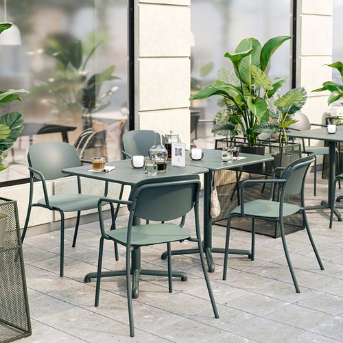 IKEA - VISINGSÖ, table and chair set, deep green