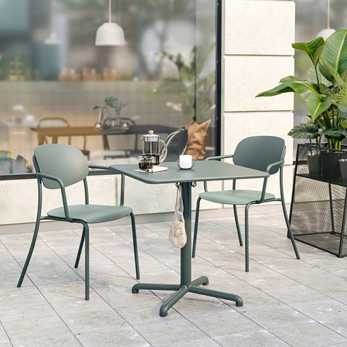 IKEA - VISINGSÖ, table and chair set, deep green