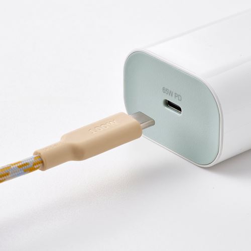 IKEA - SJÖSS, 65W USB-C charger, white, 11 cm