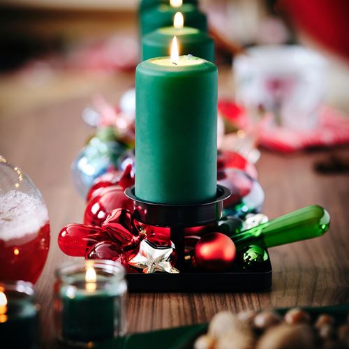 IKEA - VINTERFINT, mumluk, siyah, 54x15x7 cm