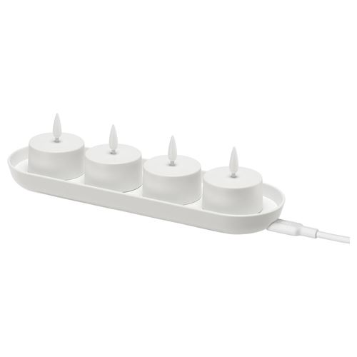 IKEA - SKATGAS, LED scented tealight, white