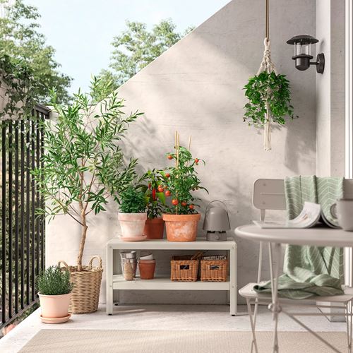 IKEA - KOLBJÖRN, dış mekan raf ünitesi, bej, 80x45 cm