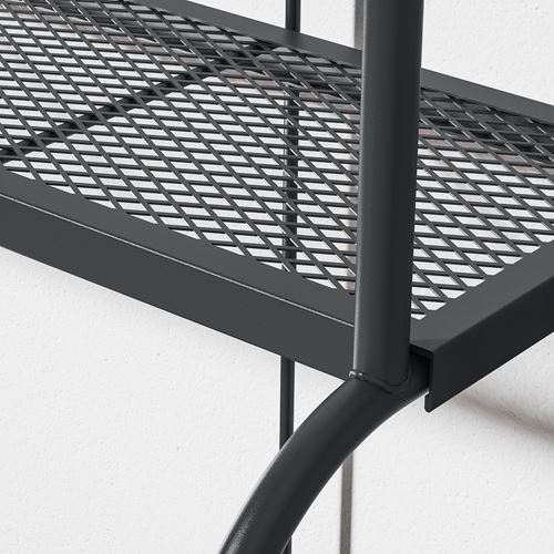 IKEA - LACKÖ, dış mekan raf ünitesi, gri, 92x76 cm