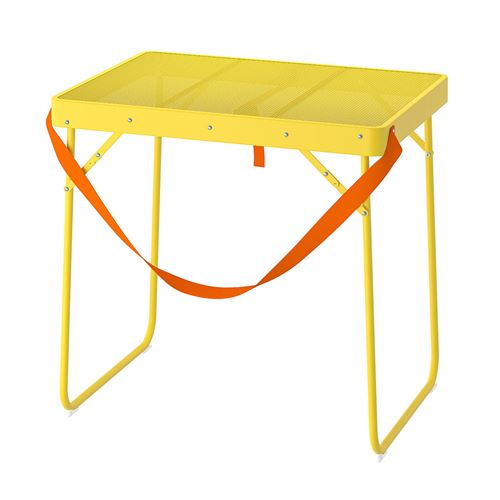 IKEA - STRANDÖN, foldable table, high-gloss yellow, 70x55 cm