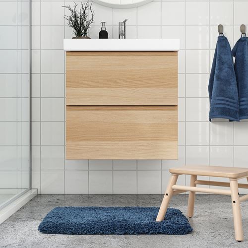 IKEA - ALMTJARN, bath mat, dark blue, 40x60 cm