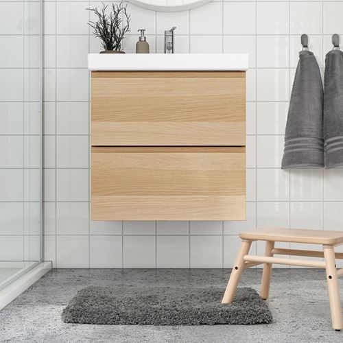 IKEA - ALMTJARN, bath mat, dark grey, 40x60 cm