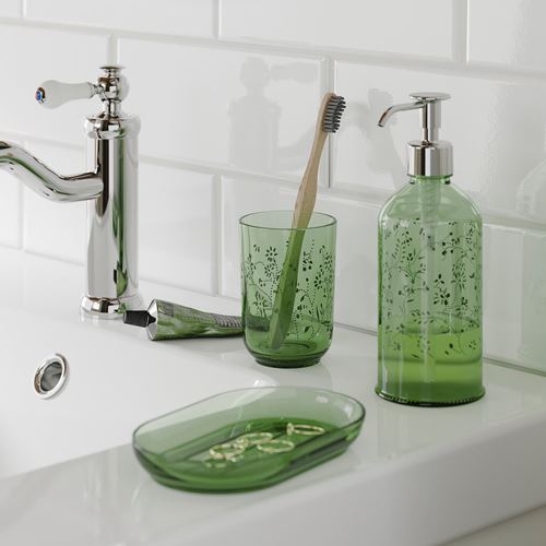 IKEA - GROSSJÖN, bathroom set, green