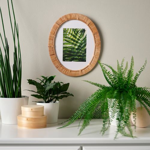 IKEA - TRIVIALSKOG, renkli çerçeve, rattan, 13x18 cm