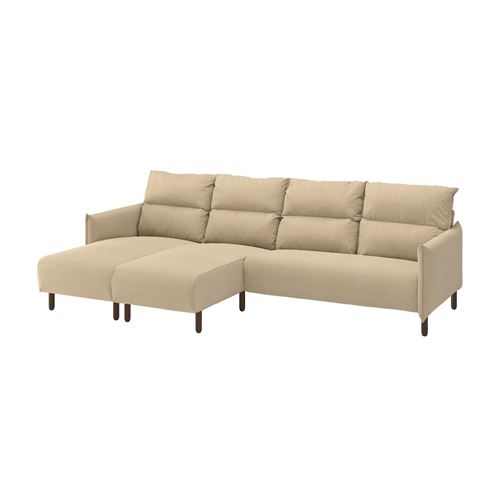 4-seat sofa with chaise longue