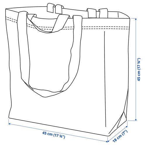 IKEA - FRAKTA, storage bag, blue, 45x18x45 cm/36 l