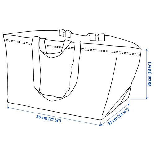 IKEA - FRAKTA, storage bag, blue, 55x37x35 cm/71 l