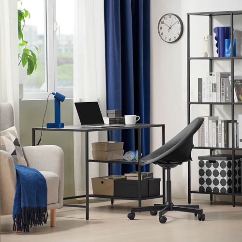 IKEA - VITTSJÖ, çalışma masası, venge-cam, 110x60 cm