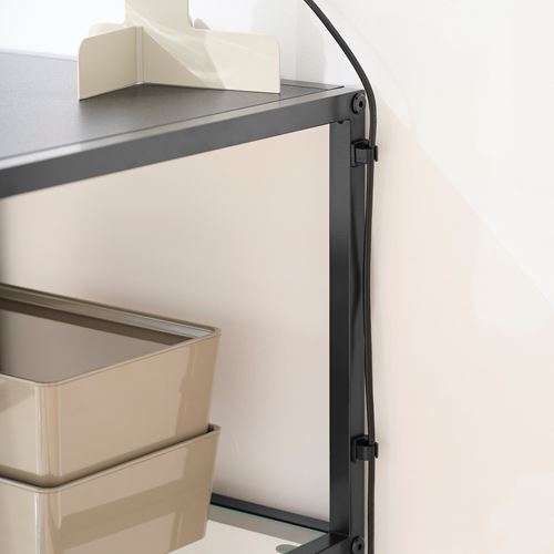 IKEA - VITTSJÖ, çalışma masası, venge-cam, 110x60 cm