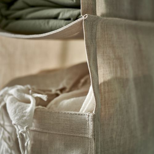 IKEA - PURRPINGLA, storage with compartments, beige, 22x34x80 cm